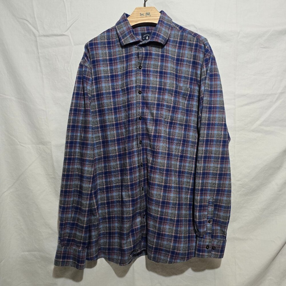 Johnnie-O Top Shelf Benedict Flannel - Royal Plaid - Sz 2XL*